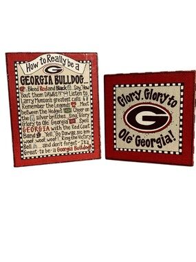 Glory Haus "Glory, Glory to Ole' Georgia" Coasters with Magnets